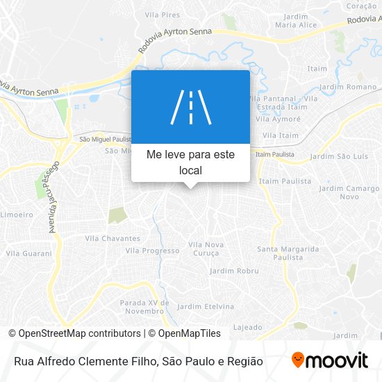 Rua Alfredo Clemente Filho mapa