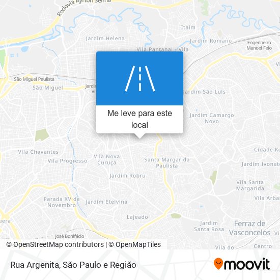 Rua Argenita mapa