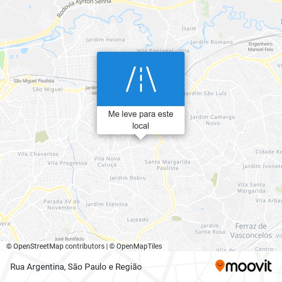 Rua Argentina mapa