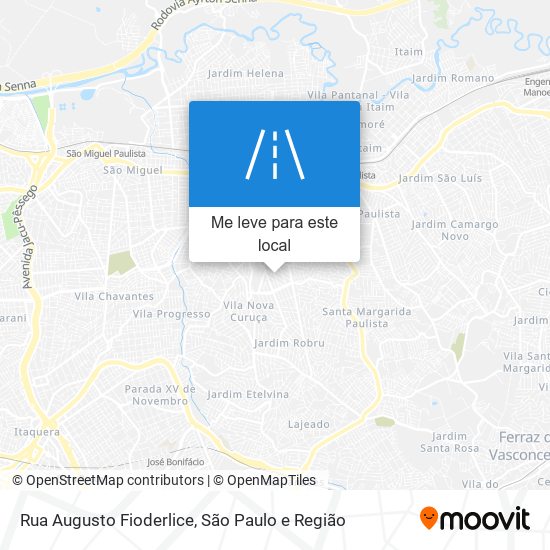 Rua Augusto Fioderlice mapa