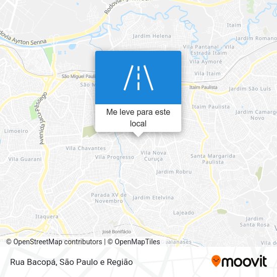Rua Bacopá mapa