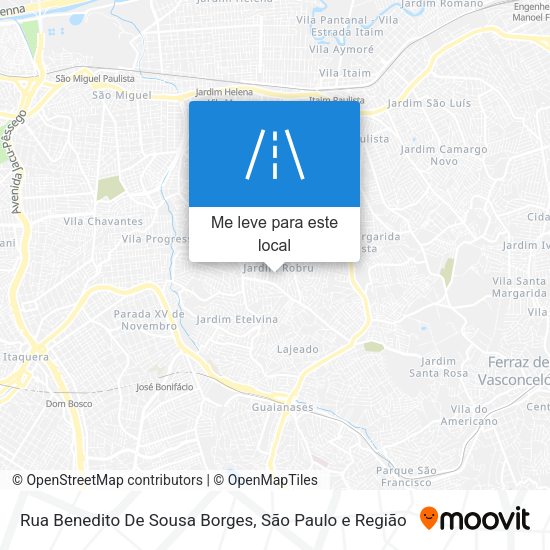 Rua Benedito De Sousa Borges mapa