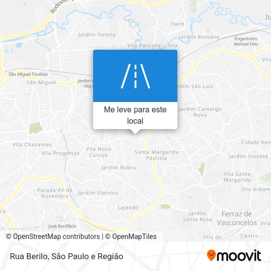 Rua Berilo mapa