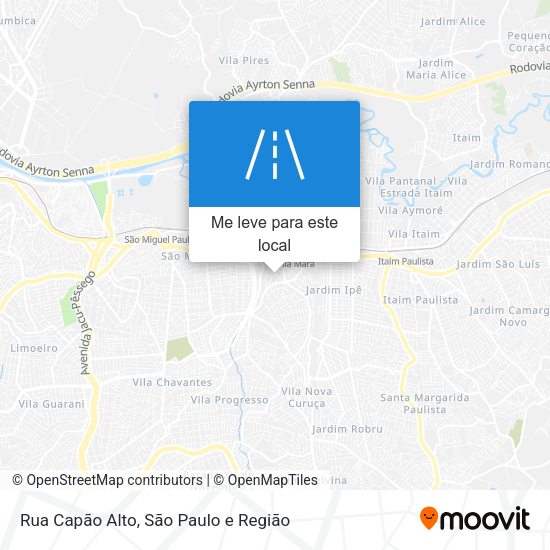 Rua Capão Alto mapa