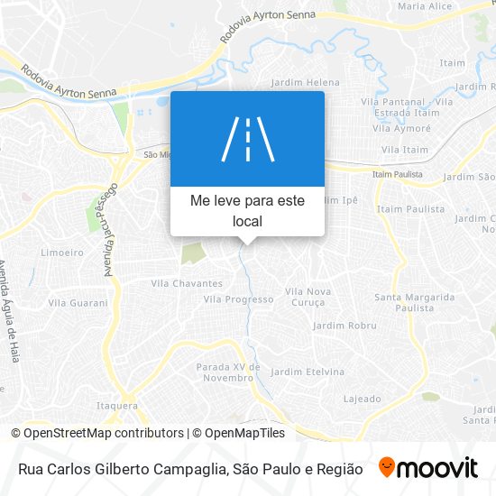 Rua Carlos Gilberto Campaglia mapa