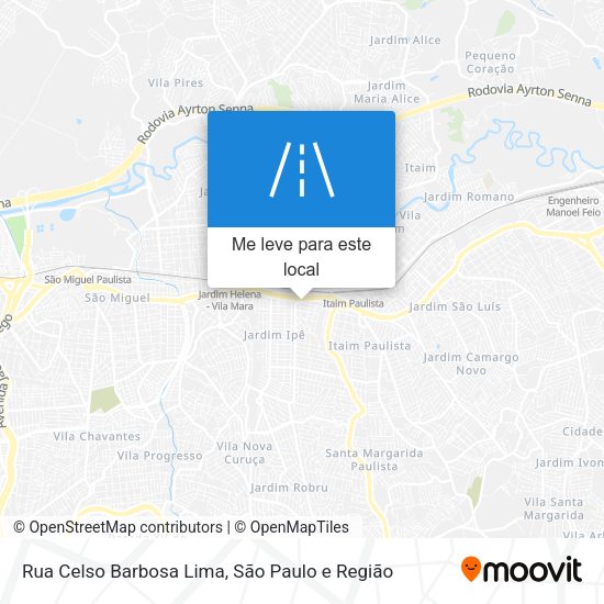 Rua Celso Barbosa Lima mapa