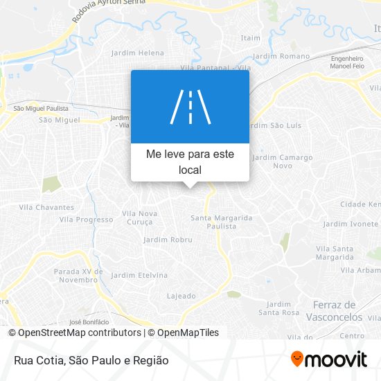 Rua Cotia mapa