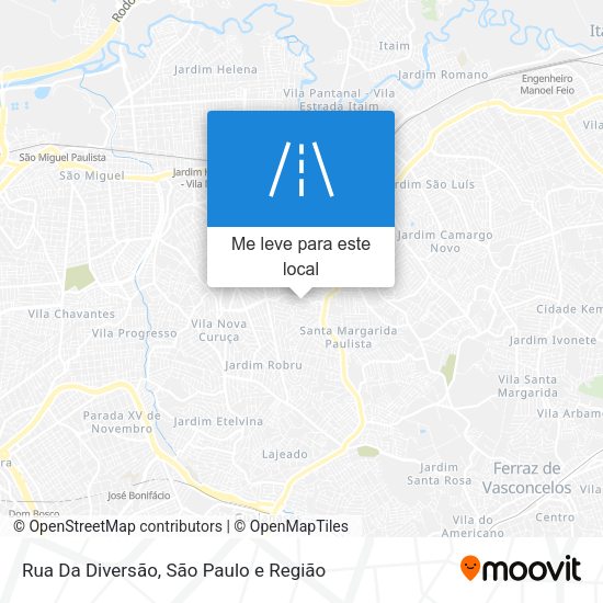Rua Da Diversão mapa