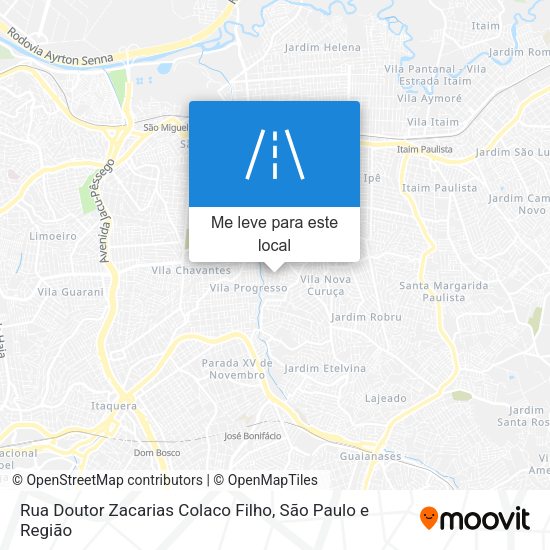 Rua Doutor Zacarias Colaco Filho mapa