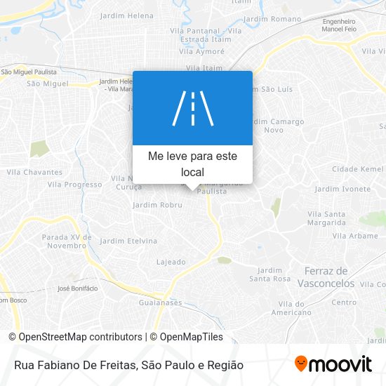 Rua Fabiano De Freitas mapa