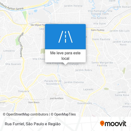 Rua Furriel mapa