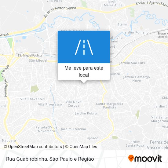 Rua Guabirobinha mapa