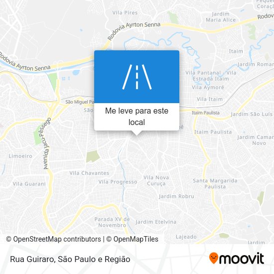 Rua Guiraro mapa
