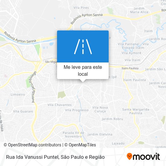 Rua Ida Vanussi Puntel mapa