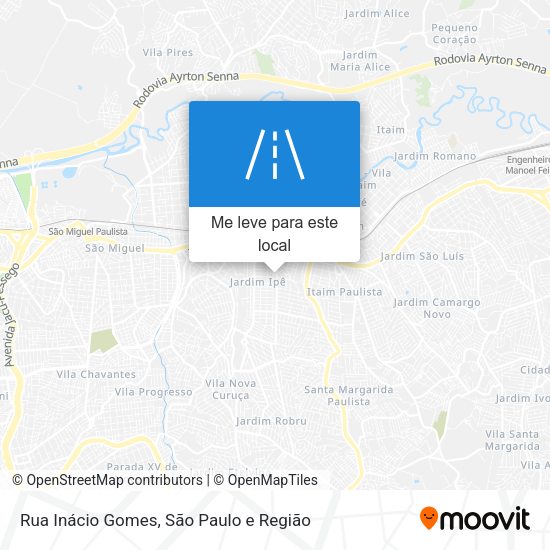 Rua Inácio Gomes mapa