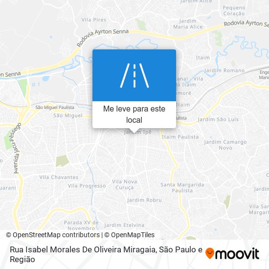 Rua Isabel Morales De Oliveira Miragaia mapa