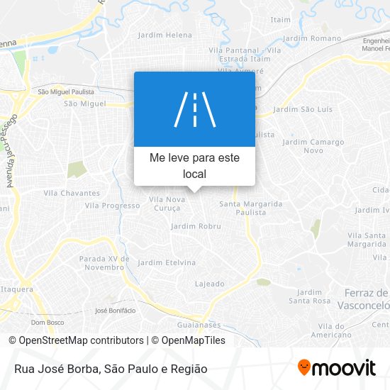 Rua José Borba mapa