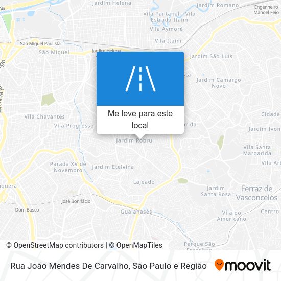 Rua João Mendes De Carvalho mapa