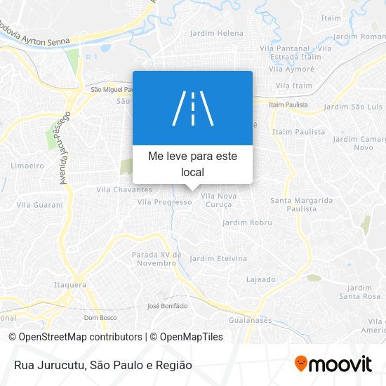 Rua Jurucutu mapa
