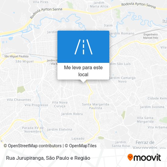 Rua Jurupiranga mapa