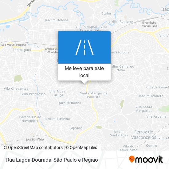 Rua Lagoa Dourada mapa