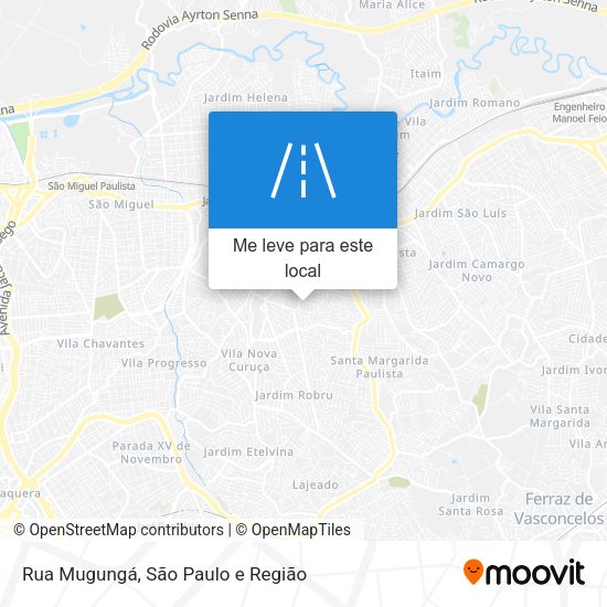Rua Mugungá mapa