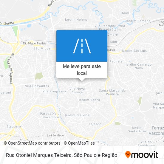 Rua Otoniel Marques Teixeira mapa