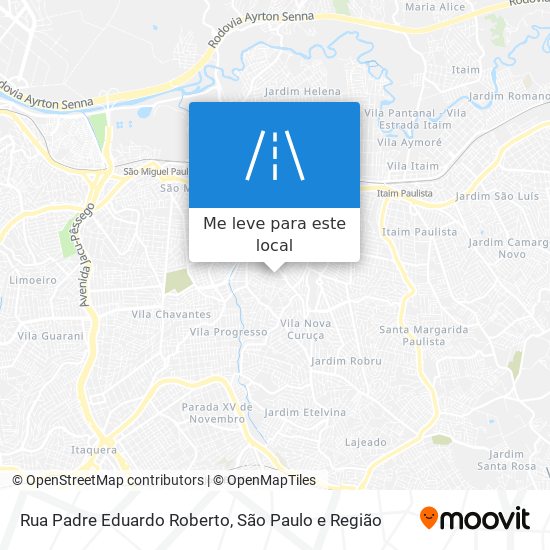 Rua Padre Eduardo Roberto mapa