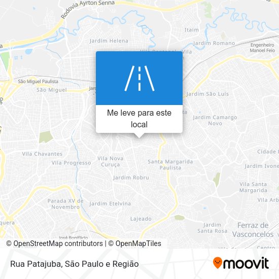 Rua Patajuba mapa
