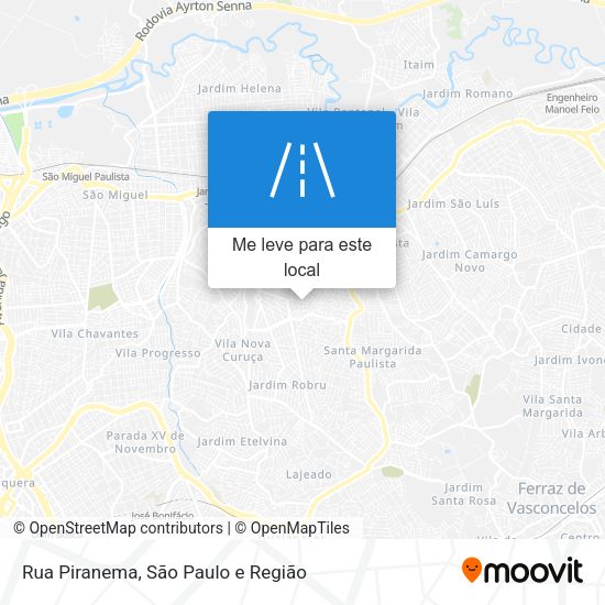 Rua Piranema mapa
