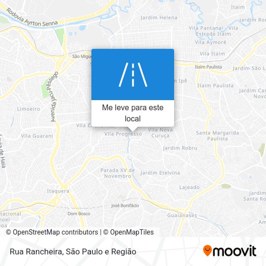 Rua Rancheira mapa