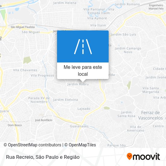 Rua Recreio mapa