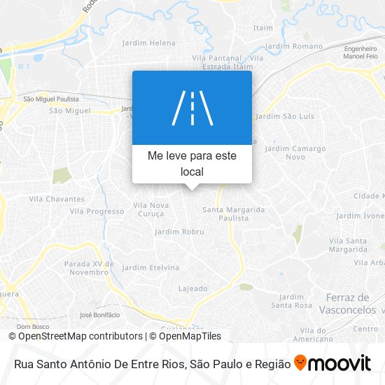 Rua Santo Antônio De Entre Rios mapa
