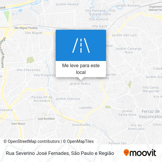 Rua Severino José Fernades mapa