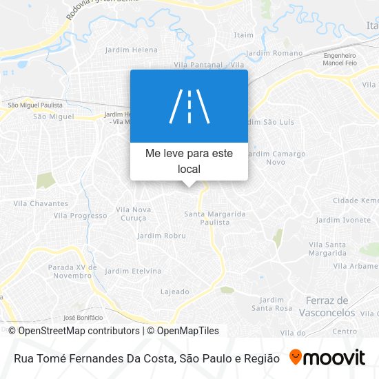 Rua Tomé Fernandes Da Costa mapa