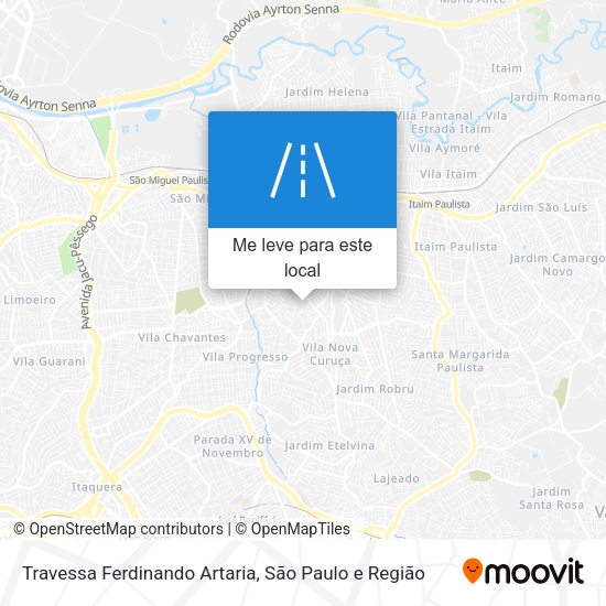 Travessa Ferdinando Artaria mapa