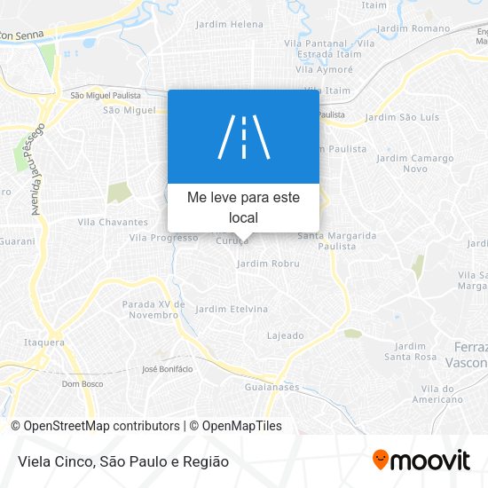 Viela Cinco mapa