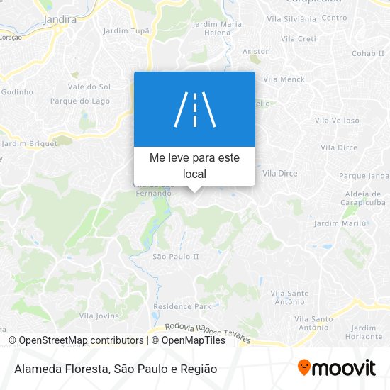 Alameda Floresta mapa