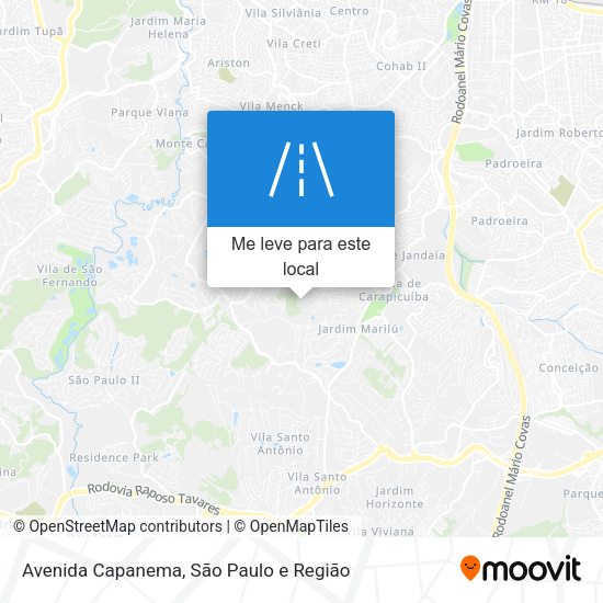 Avenida Capanema mapa
