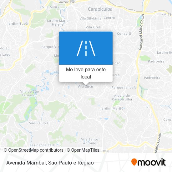 Avenida Mambaí mapa