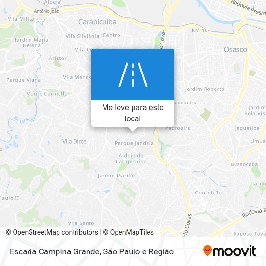 Escada Campina Grande mapa