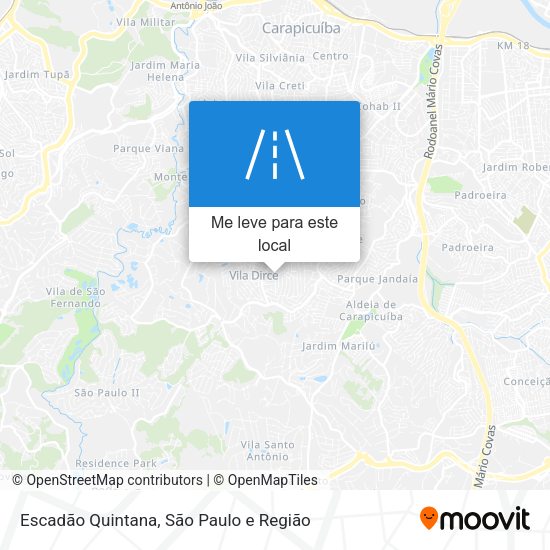Escadão Quintana mapa