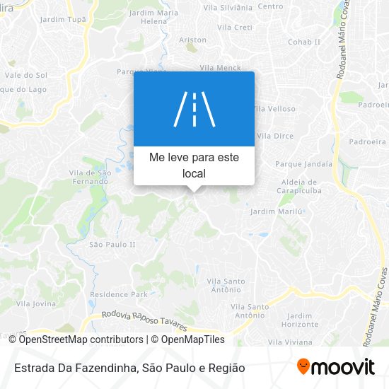 Estrada Da Fazendinha mapa