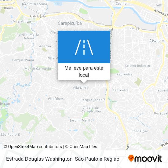 Estrada Douglas Washington mapa