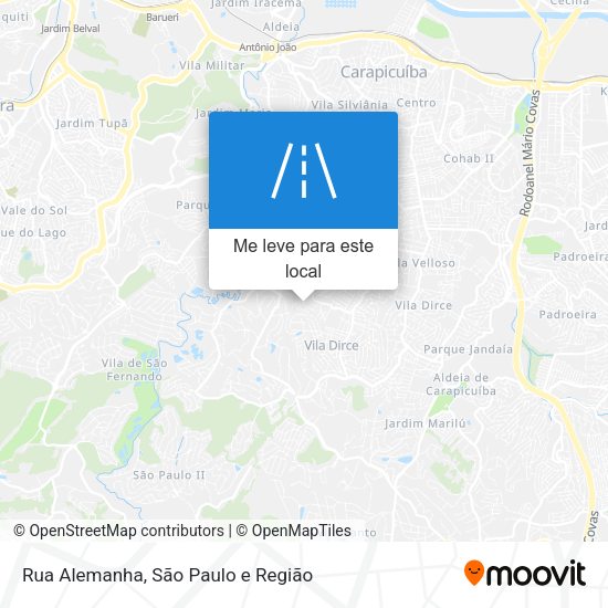 Rua Alemanha mapa