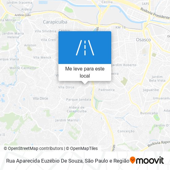 Rua Aparecida Euzébio De Souza mapa