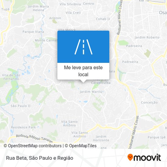 Rua Beta mapa