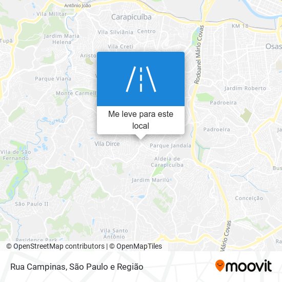 Rua Campinas mapa