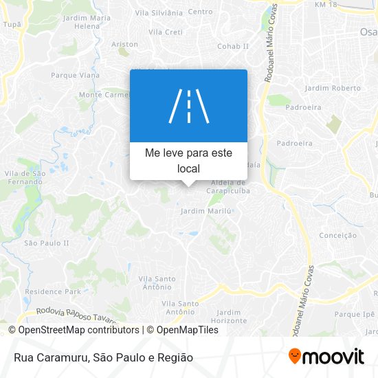Rua Caramuru mapa