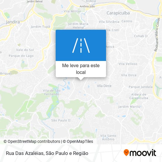 Rua Das Azaléias mapa